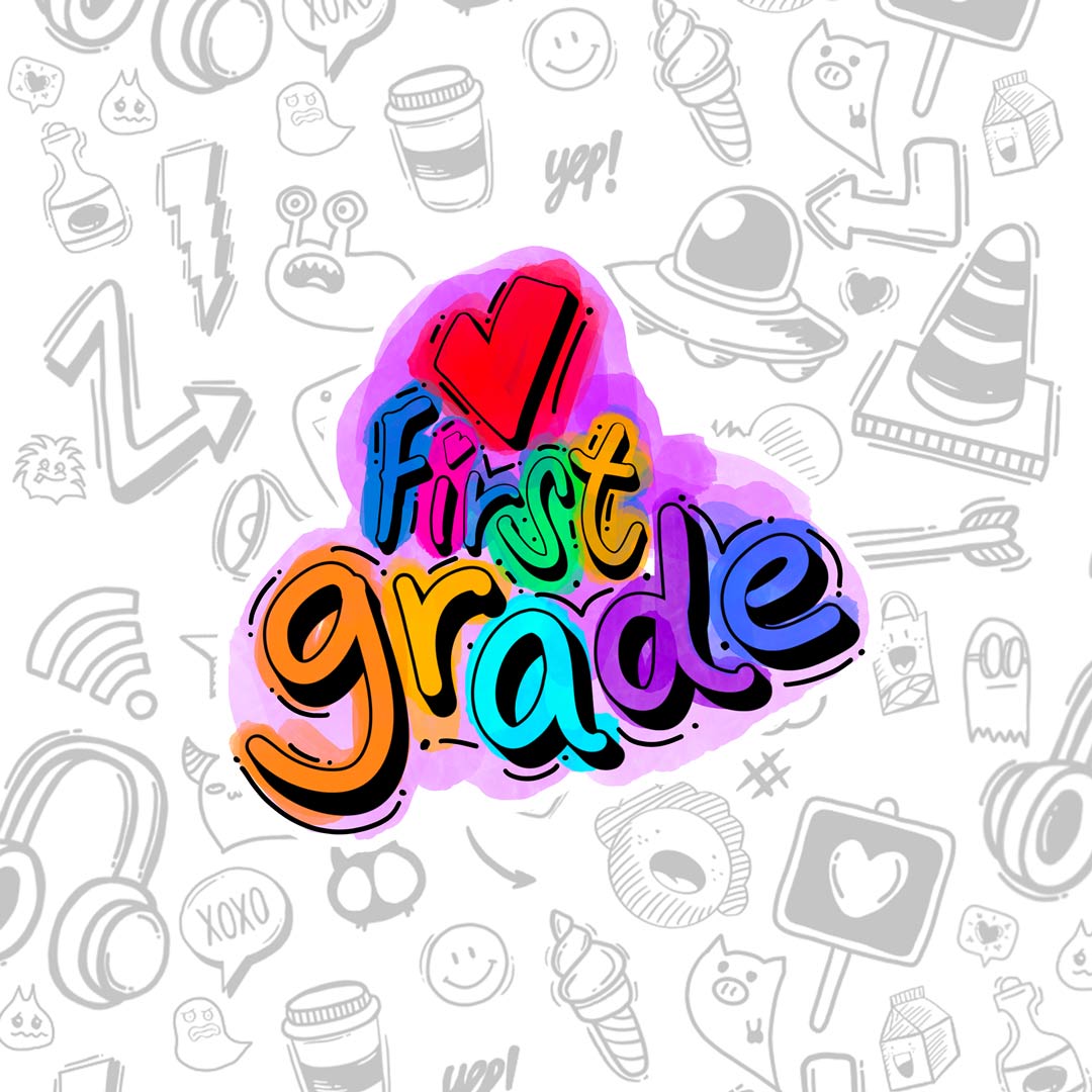 First Grade Teacher Sticker