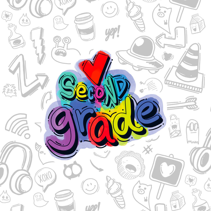 Second Grade Teacher Sticker