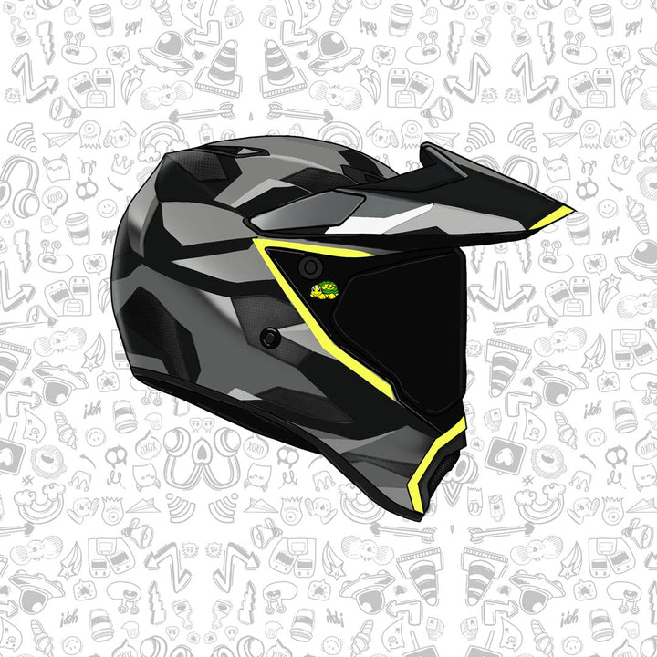 Motorcycle Helmet Sticker