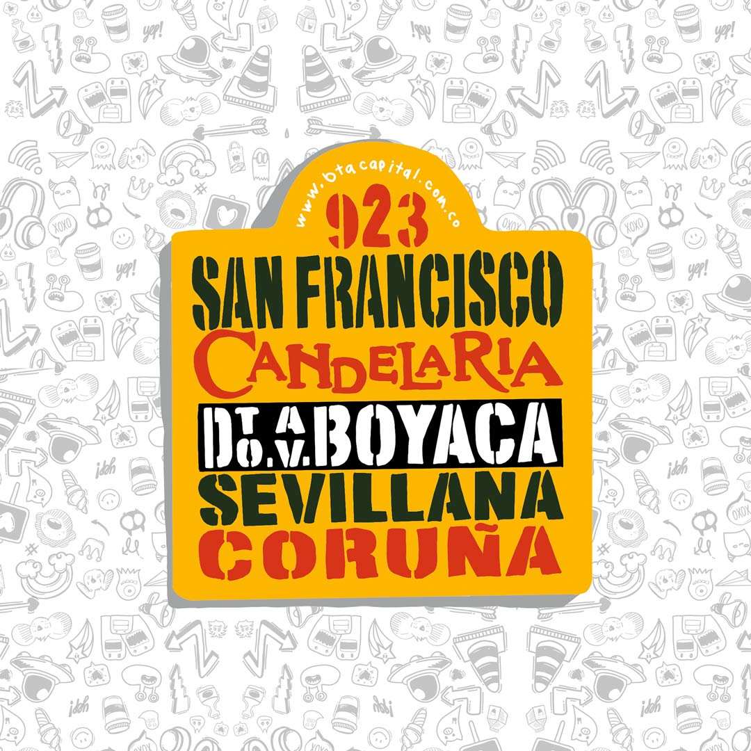 Colombian Public Bus Sign Sticker