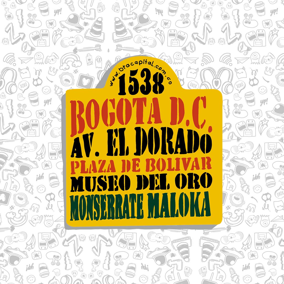 Colombian Public Bus Sign Sticker