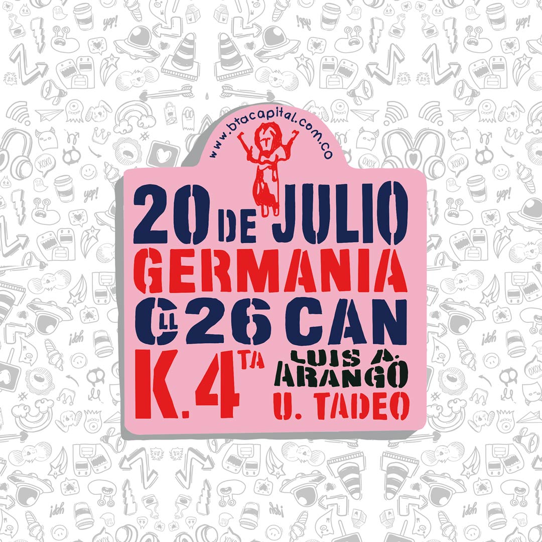 Colombian Public Bus Sign Sticker