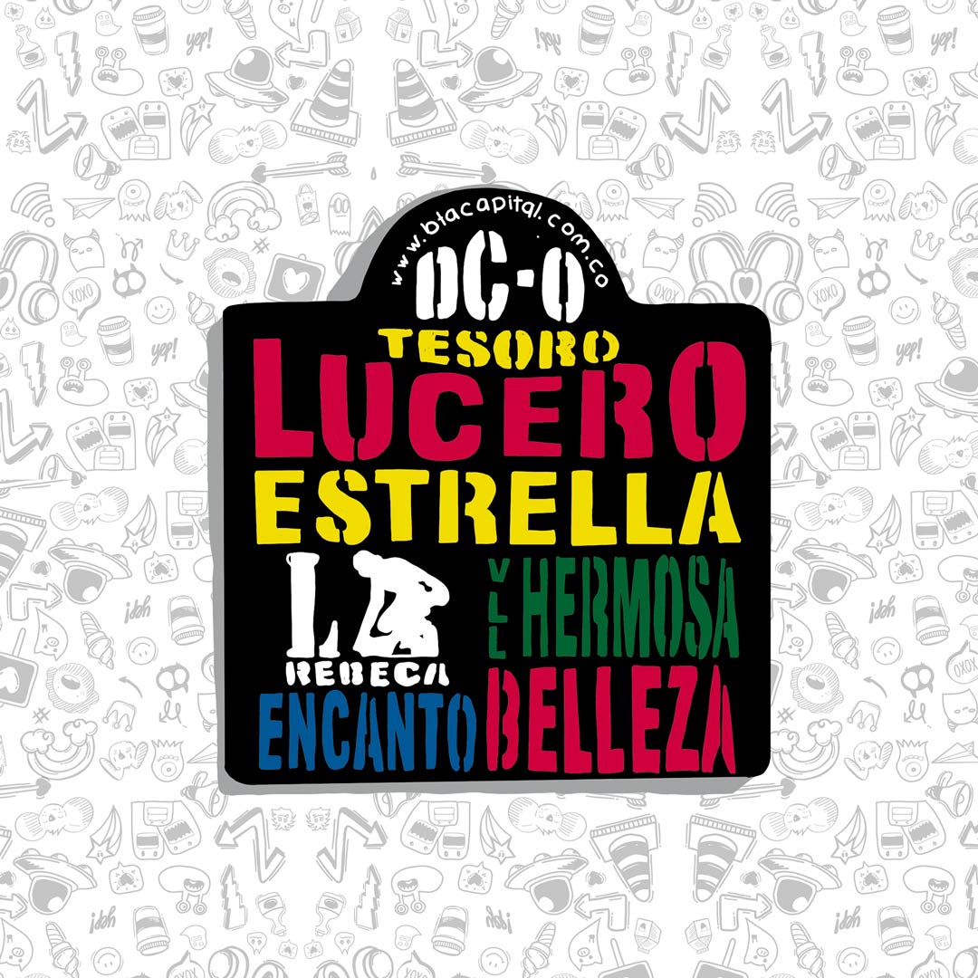 Colombian Public Bus Sign Sticker