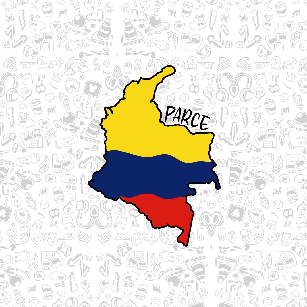Colombia Map Sticker