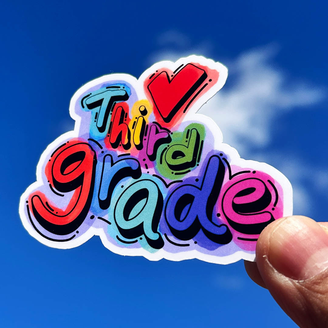 Third Grade Teacher Sticker