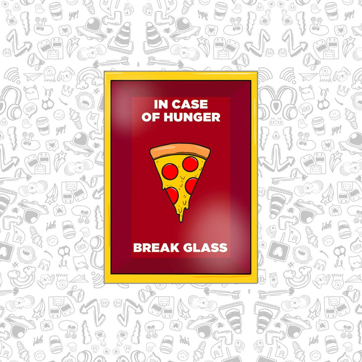 In Case Of Hunger Break Glass Sticker