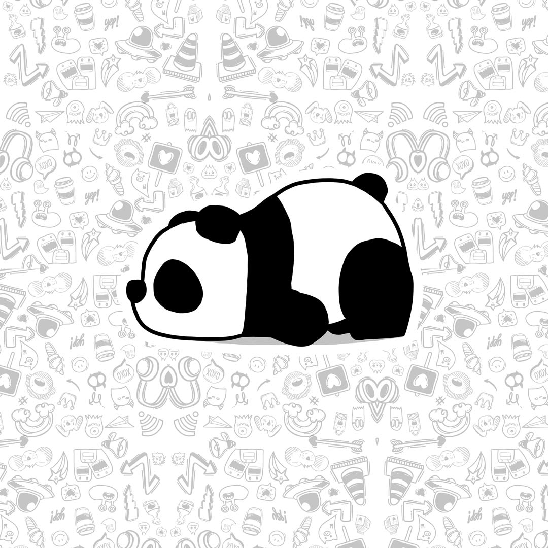 Sleeping Panda Sticker