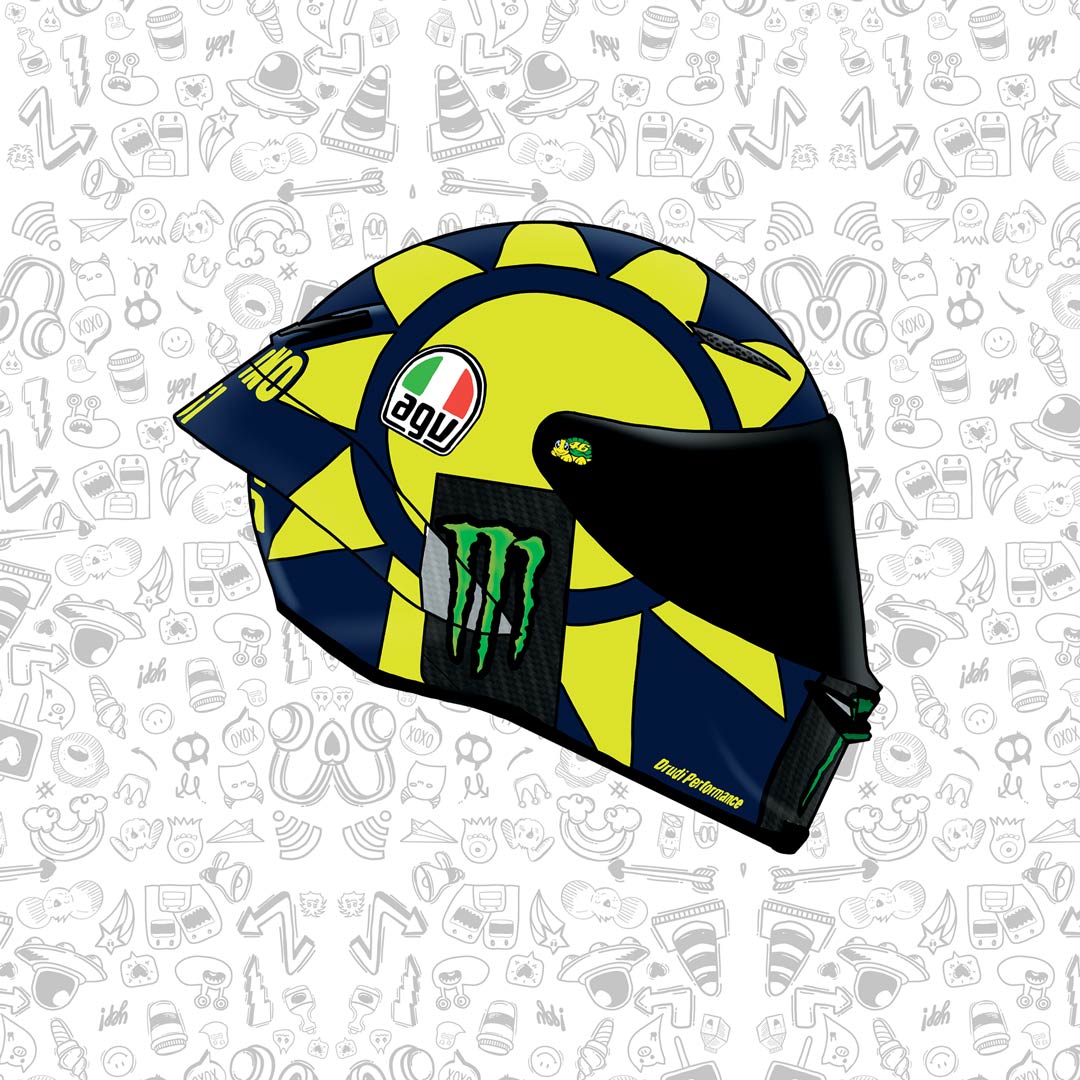 Motorcycle Helmet Sticker