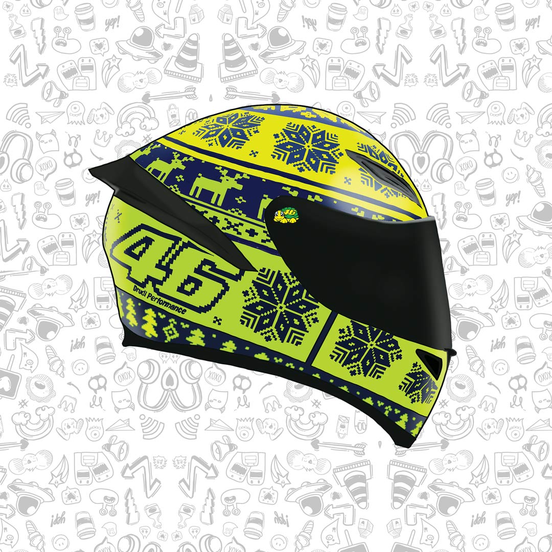 Motorcycle Helmet Sticker