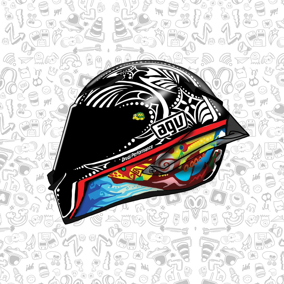 Motorcycle Helmet Sticker