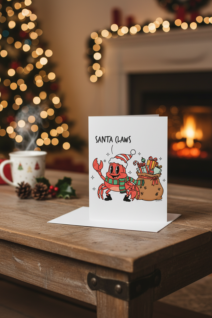 Santa Claws Greeting Card