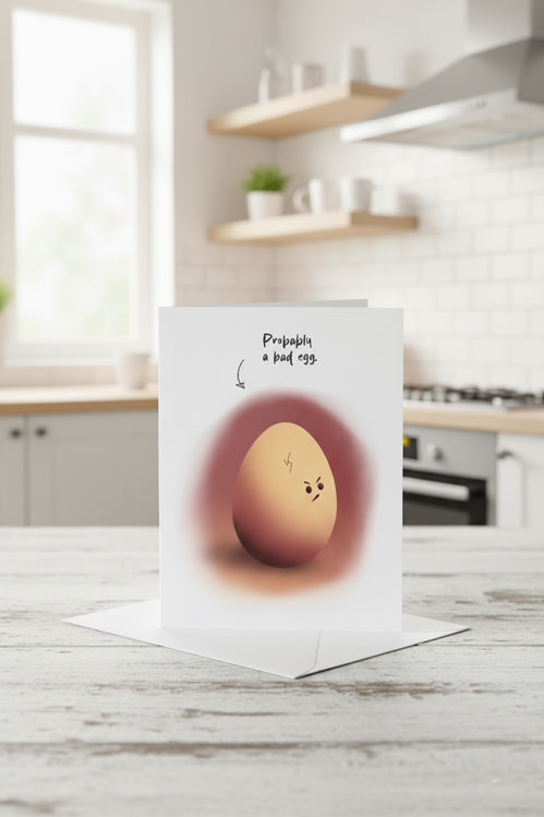 Probably a bad egg Greeting Card