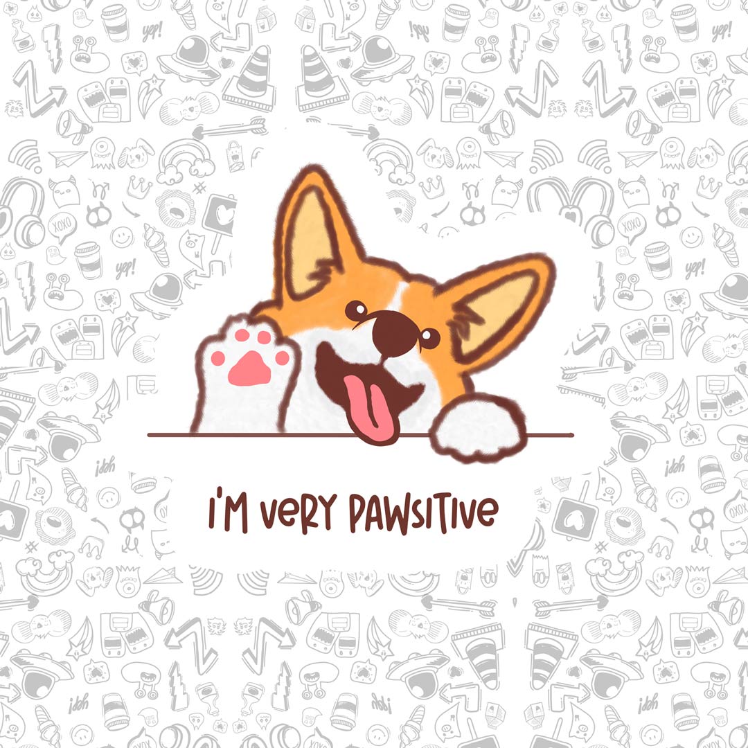 I'm Very Pawsitive Sticker