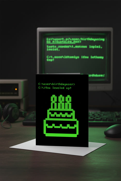 Code Birthday Card Greeting Card