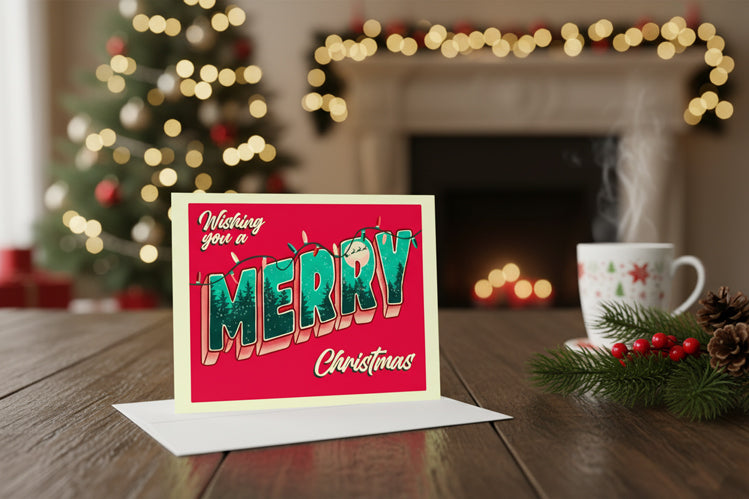 Wishing You A Merry Christmas Greeting Card