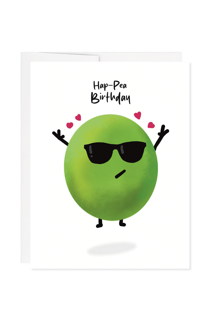 Hap-pea Birthday Greeting Card