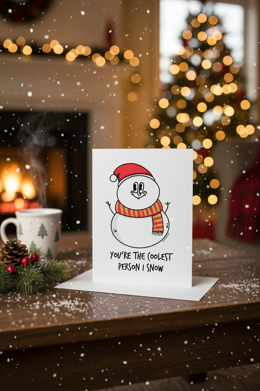 You're The Coolest Person I Snow Greeting Card