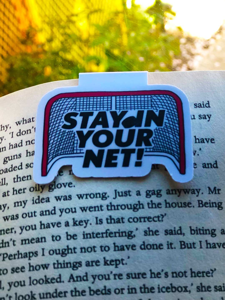 Stay In Your Net! Magnetic Bookmark