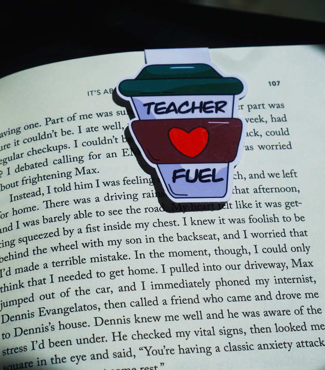 Teacher Fuel Magnetic Bookmark