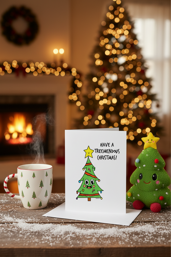 Have A Treemendous Christmas Greeting Card