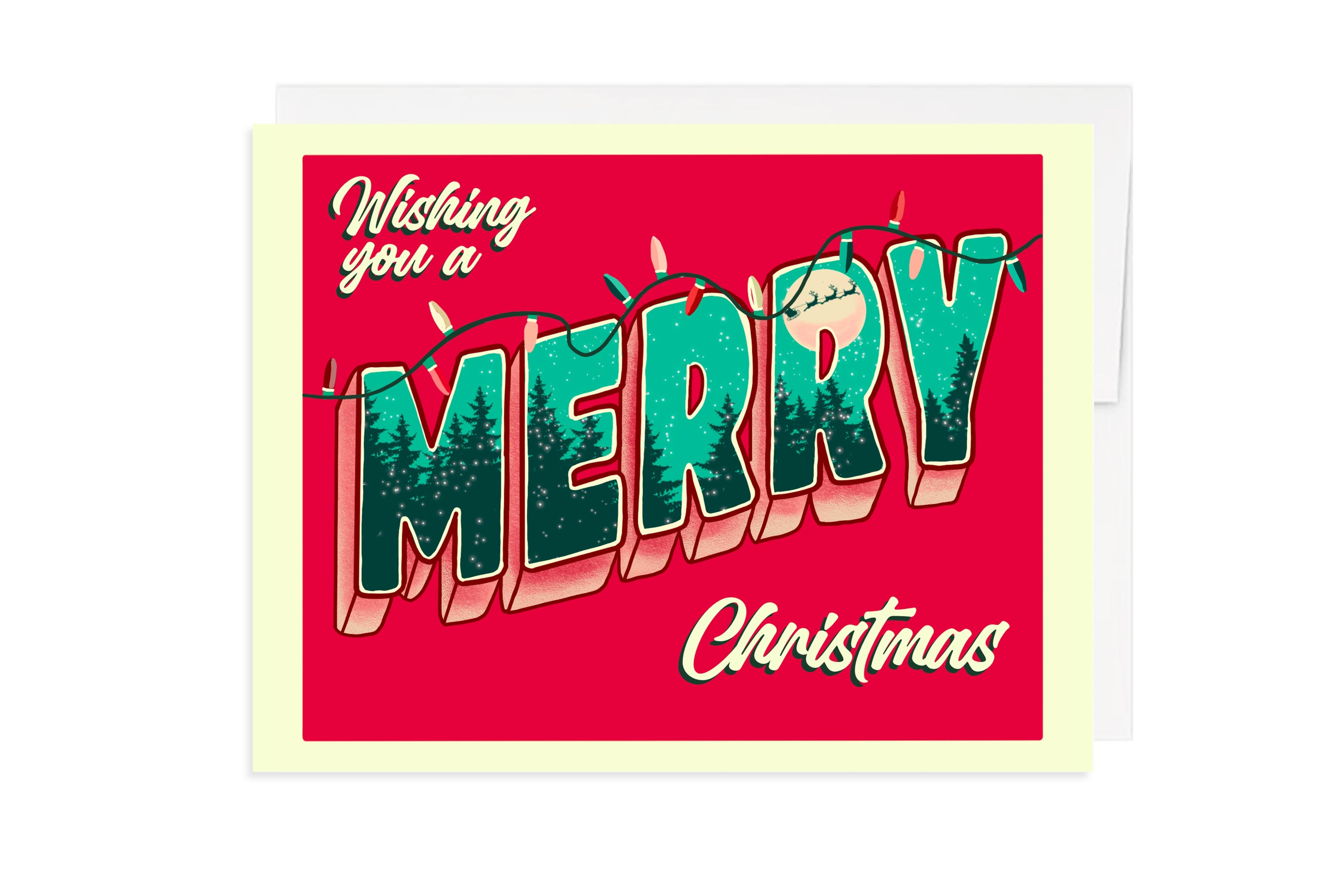 Wishing You A Merry Christmas Greeting Card